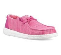 Heydude Wendy Stretch Sox Polyester Women's Fuchsia Pink Moccasins Shoes UK 4