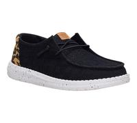 Hey Dude Women's Wendy Wildcat Slip On Shoe in Black | Size: 6 Hey Dude Black 6