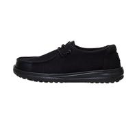 HEYDUDE Wendy Work Women's Slip-On Loafer Shoes, Black, 9 UK