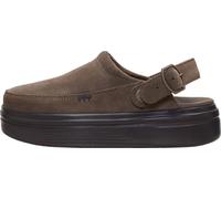 HEYDUDE Women's Austin Lift Clog Slip On Shoe | Suede Platform Clogs | Casual Elevated Everyday Wear