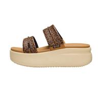 HEYDUDE womens Austin Slide Classic, Tan Leopard, 7 UK