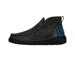 HEYDUDE Women's DennyMoc Toe Boots, Black, 5 UK