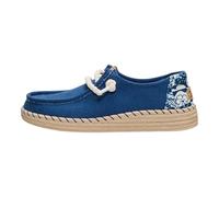 HEYDUDE Women's Espadrille Hibiscus Slip On Shoe | Cork Footbed | Lightweight Travel Ready Casual Flat