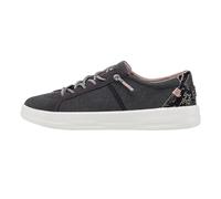 HEYDUDE - Women's Karina Sneaker Shoe - Trainers with Easy-on Lace System, Jet Black, 7 UK