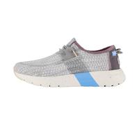 HEYDUDE - Women's Sirocco Sport Stripe Sneaker Shoe - Trainers with Easy-on Lace System, Grey, 5 UK