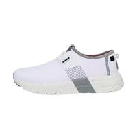HEYDUDE Women's Sirocco Sport Stripe Sneaker Shoe - Trainers with Easy-on Lace System, White, 5 UK