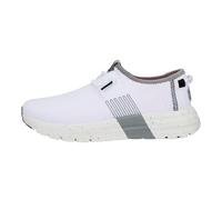 HEYDUDE - Women's Sirocco Sport Stripe Sneaker Shoe - Trainers with Easy-on Lace System, White, 6 UK