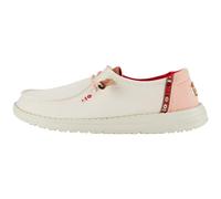 HEYDUDE Women's Wendy Chambray Boho Moccasin, Natural, 6 UK