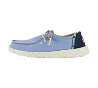 HEYDUDE - Women's Wendy Chambray Boho Wendy Slip-On Shoes, Blue, 8 UK