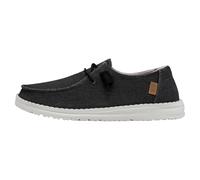 HEYDUDE - Women's Wendy Chambray Slip-On Shoes, Off Black, 4 UK