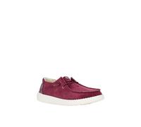 HEYDUDE Women's Wendy Corduroy Leo Shoes in Dark Red | Size: 4 HEYDUDE Dark Red 4