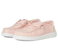 HEYDUDE Women's Wendy Crochet Lace Loafer, Pale Pink, 4.5 UK
