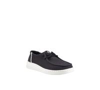 HEYDUDE Wendy Espadrille Woven Cotton Blend Women's Black Espadrilles - UK 6 / EU 39 / US W8