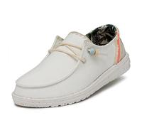 HEYDUDE Women's Wendy Fringe Moc Toe Shoes, Salt, 6 UK