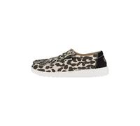 HEYDUDE Women's Wendy Leopard Sparkle - Casual Slip-On Shoes, Tan, 10 UK