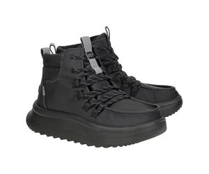 HEYDUDE Women's Wendy Peak Apres Coated Twill, Black/Black, 5 UK