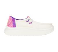 HeyDude - Women's Wendy Peak Chambray Woven - Sneakers size 5-6, white/pink