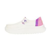 HEYDUDE Women's Wendy Peak Sneaker, White/Pink, 26.0 cm