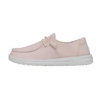HEYDUDE Women's Wendy Slub CanvasMoc Toe Shoes, Pink, 8.5 UK