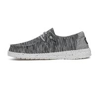 HEYDUDE - Women's Wendy Sox - Casual Slip-On Flat Shoes - Moccasin Style, Dark Grey, 4 UK