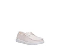 HEYDUDE Women's Wendy Stretch Jersey Slip on Shoe in Off-White | Size: 6 HEYDUDE Off-White 6