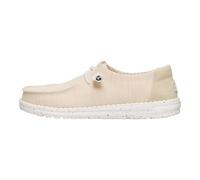 HEYDUDE Women's Wendy Stretch Sox, Casual Slip-On Flat Shoes,Beige,8 UK