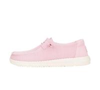 HEYDUDE Women's Wendy Stretch Sox - Casual Slip-On Flat Shoes - Moccasin Style, Rosette, 6 UK