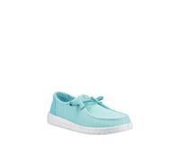 Hey Dude Wendy Stretch Sox Womens Shoes | Slip On Shoes | Ceramic Blue | UK Size 5