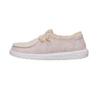 HEYDUDE Women's Wendy Wool Cozy Slip-On, Oatmeal, 6 UK