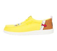 HEYDUDE X Spongebob, Men's Slip-on Loafers, Comfortable & Light-Weight, Brown/Yellow, 9 UK