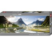 Heye 29606 - Milford Sound Panoramic Puzzle 1000 Pieces, Multi-Coloured