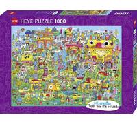 Heye Doodle Village 1000 Piece Jigsaw Puzzle - Silver