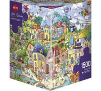 Heye "Happytown Berman Triangular Puzzles (1500-Piece, Multi-Colour)