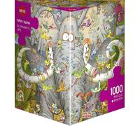 Heye Puzzle - Triangular 1000 Pc - Elephants Life, Degano