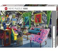 Heye Puzzles - 1000 Pc - Home Series, Room With Deer