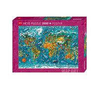 Heye Puzzles - 2000 pc - Map Art, Miniature World