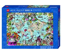 Heye Puzzles - 2000 pc Quirky World (Map Art)