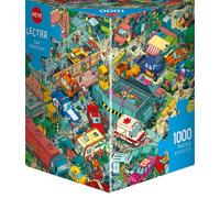 Heye Puzzles Triangular 1000 PC - Car Cemetery - Lectrr