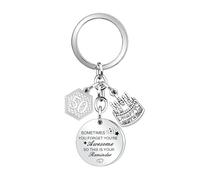 HEYEJET 50th Birthday Gifts for Her Him Birthday Keyring Keychains for Men Birthday Present for Women Birthday Appreciation Gifts for Mum Dad Grandma Sister Teacher Colleagues (50)