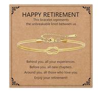 HEYEJET Love Knot Bracelet for Women and Girls Silver/Gold Snake Chain Jewellery Idea Gift for Woman Man Couple Birthday Christmas, Verstellbar, Stainless Steel, No Gemstone