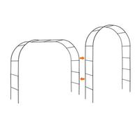 Heyfurni Garden Wedding Arch, Garden Arbor Pergola For Lawn Garden Various Climbing Plants, 7'8" High X 4'5" Wide,green
