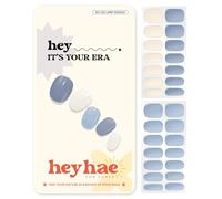 Heyhae Semi Cured Gel Nail Strips | Sun-Cured No LED Lamp Needed Easy Apply & Remove | Includes 28 strips, 1 Prep Pad, 1 Nail File & 1 Wooden Stick - Hey, It's Your Era