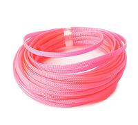Heyiarbeit 10m/32.8ft PET Expandable Braid Cable Sleeving Flexible Wire Mesh Sleeve Pink 4mm
