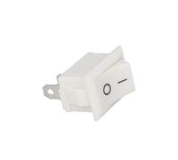 Heyiarbeit 5pcs On/Off Boat Rocker Switch Toggle Switch Snap AC 250V/6A 125V/10A 2 Pin 2 Position for Boat Household Appliances White KCD1-101