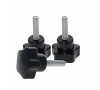 Heyiarbeit Male Thread Star Hand-M5x25mmx20mm Head Knob Clamping Knobs Grip Clamping Thumb Handle Machine Screw Bolts Screw on Bakelite 3Pcs