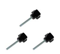Heyiarbeit Male Thread Star Hand-M5x25mmx40mm Head Knob Clamping Knobs Grip Clamping Thumb Handle Machine Screw Bolts Screw on Bakelite 3Pcs