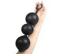 HeYie 3 Ball Silicone Inflatable Anal Vaginal Dilator Removable Masturbation Anal Butt Plug SM Game Inflatable Anal Spreader Expander Anal Stretcher Anal Pump Sex Toys for Couples Extreme Sex Vaginal