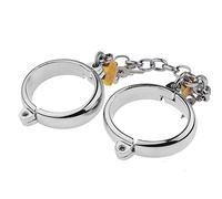 HeYie BDSM Bondage Lockable Handcuffs Metal Ankle Cuffs with Lock Key Extreme Sex Games Fetish SM Sex Handcuffs for Couples Erotic Restraints Set Slave Training Handcuff (Color : Man, Size : Handcuf