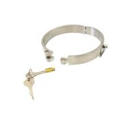 HeYie BDSM Bondage Stainless Steel Sex Collars, Metal Collar Choker Slave Removable Neck Restraint with Invisible Lock Torture Fetish Collar Restraint Role Play Sex Collars for Couples (Color : Silve