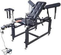 HeYie Bondage Sex Chair Multifunctional Improved Sex Furniture Love Chair SM Sex Machine BDSM Bondage Restraints Bed Torture Handcuffs/Ankles Bondage Sex Chair